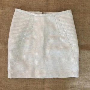 Yoana Baraschi Metallic Silver Skirt